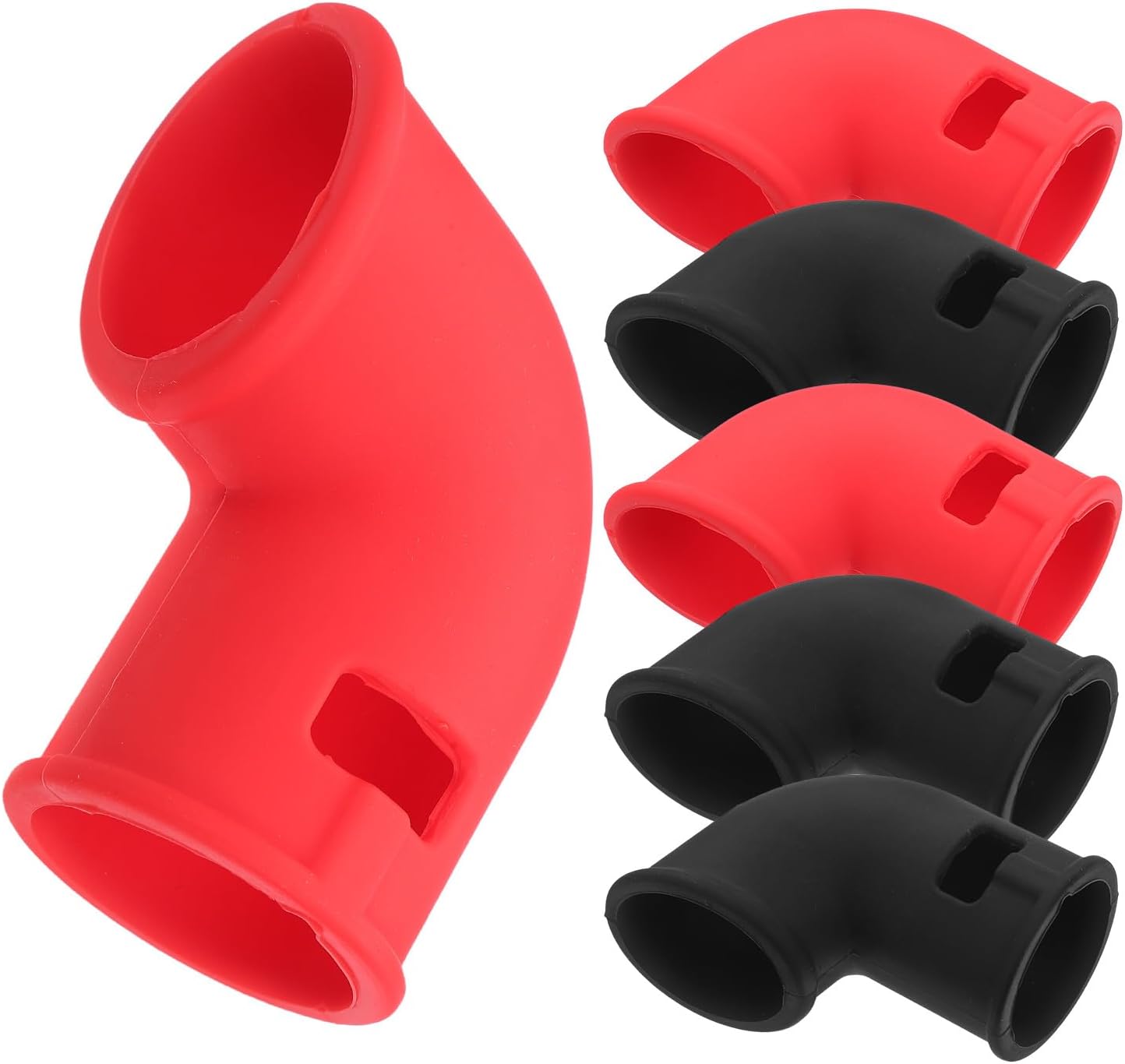 6pcs Silicone Pressure Cooker Steam Diverter Tubes with Exhaust Valve Replacement Gaskets for Electric Cookers Reusable Pressure Parts Compatible with Multi-function