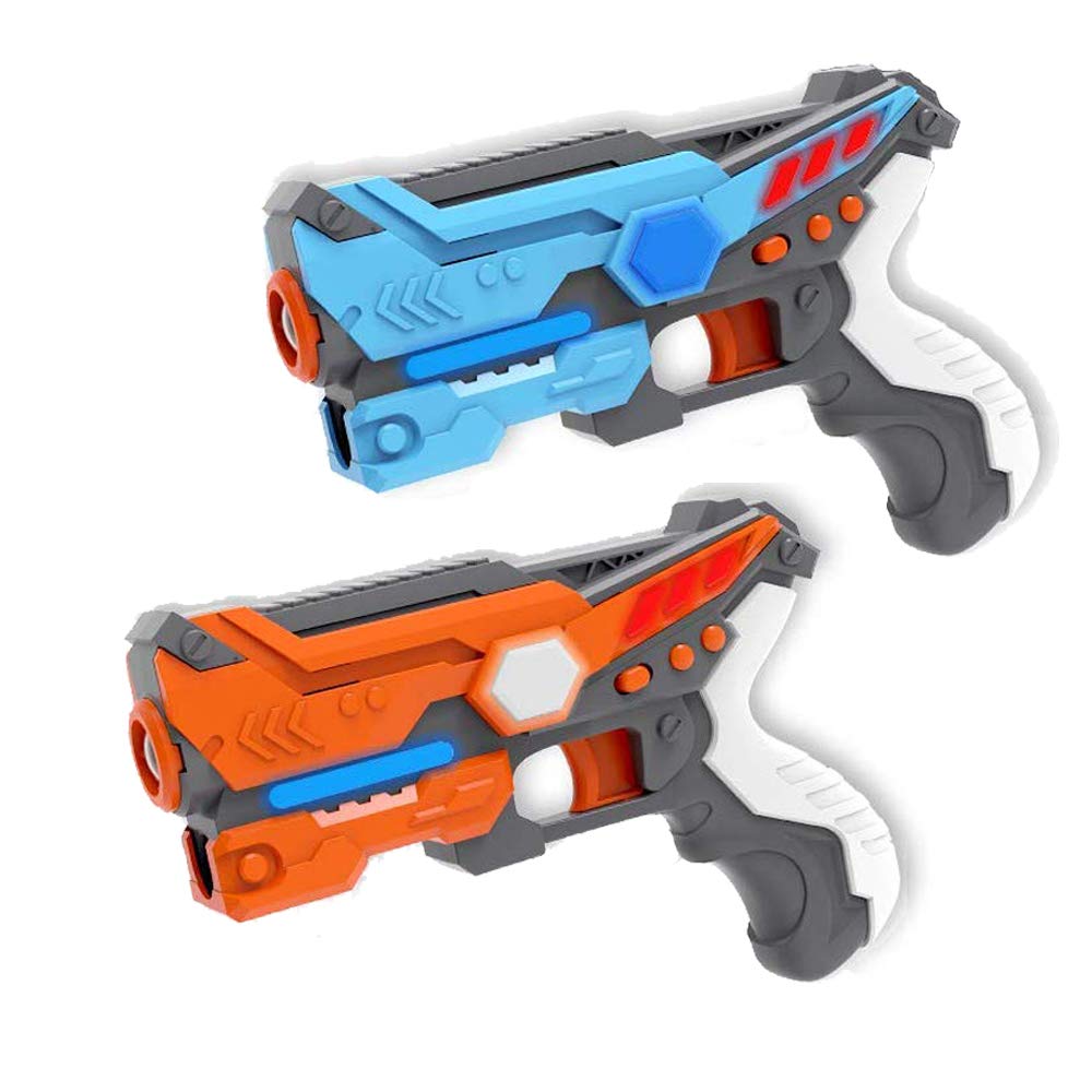 2 Pack Infrared Laser Tag Gun Set, Infrared Blaster Set for Kids Adults, Multiplayer Mode, Infrared 0.9mw, Family Part Entertainment