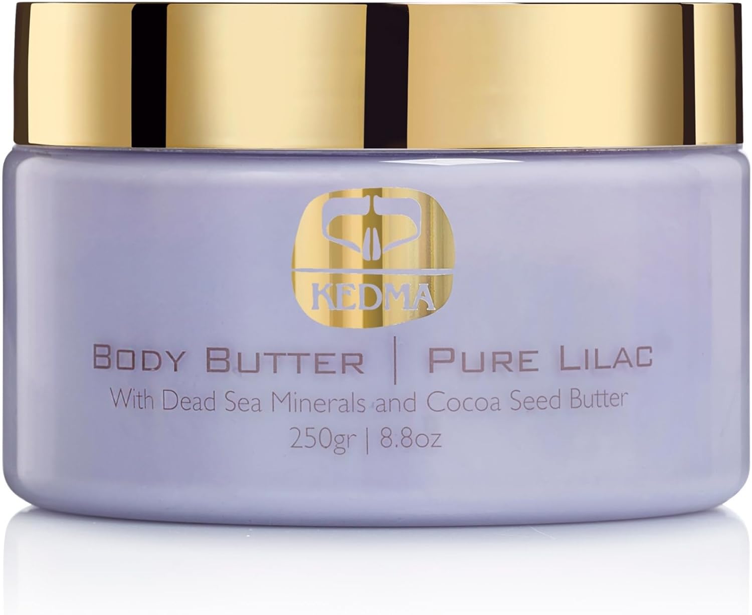Kedma – Physique Butter Pure Lilac – Beurre Corporel Nourrissant au Beurre de Cacao et Minéraux de la Mer Morte – Pour Peaux Sèches et Coudes Craquelés – 250g