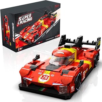 Le 499P Hypercar Model Car Kit, Collectible Racing Building Set for Adults, Detailed 1/16 Scale Hybrid Race Car to Display, Home or Office Decor, Gift for Motorsports Fans A-Y26001