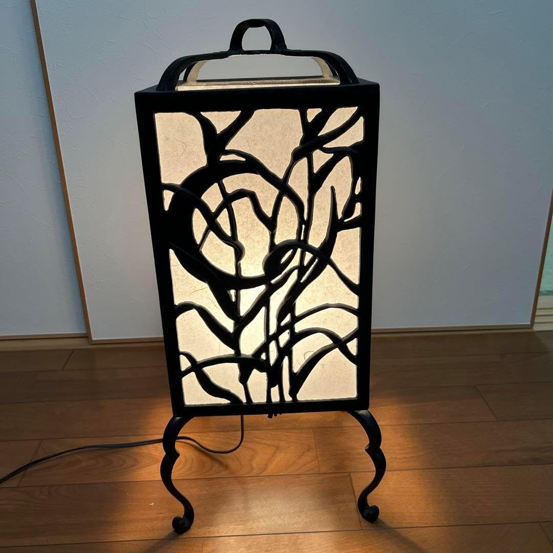 ブラックメタル和柄スタンドランプ ブラックメタル和柄スタンドランプ ブラックメタル和柄スタンドランプ