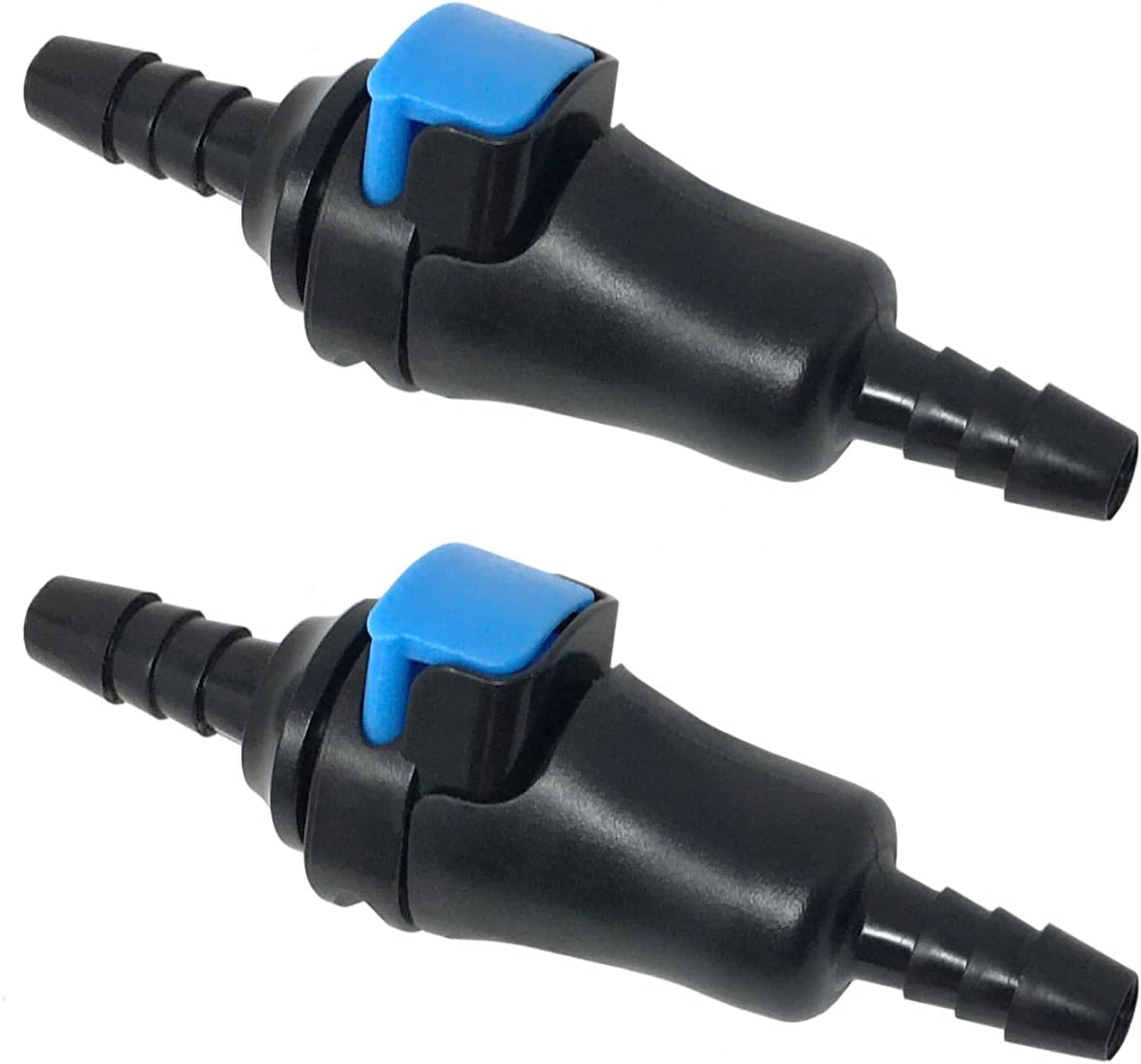 Quick Connect 2-Pack for Popular Hydration Bladders, Reservoirs. Fits 1/4" Inner Dimension Tubing