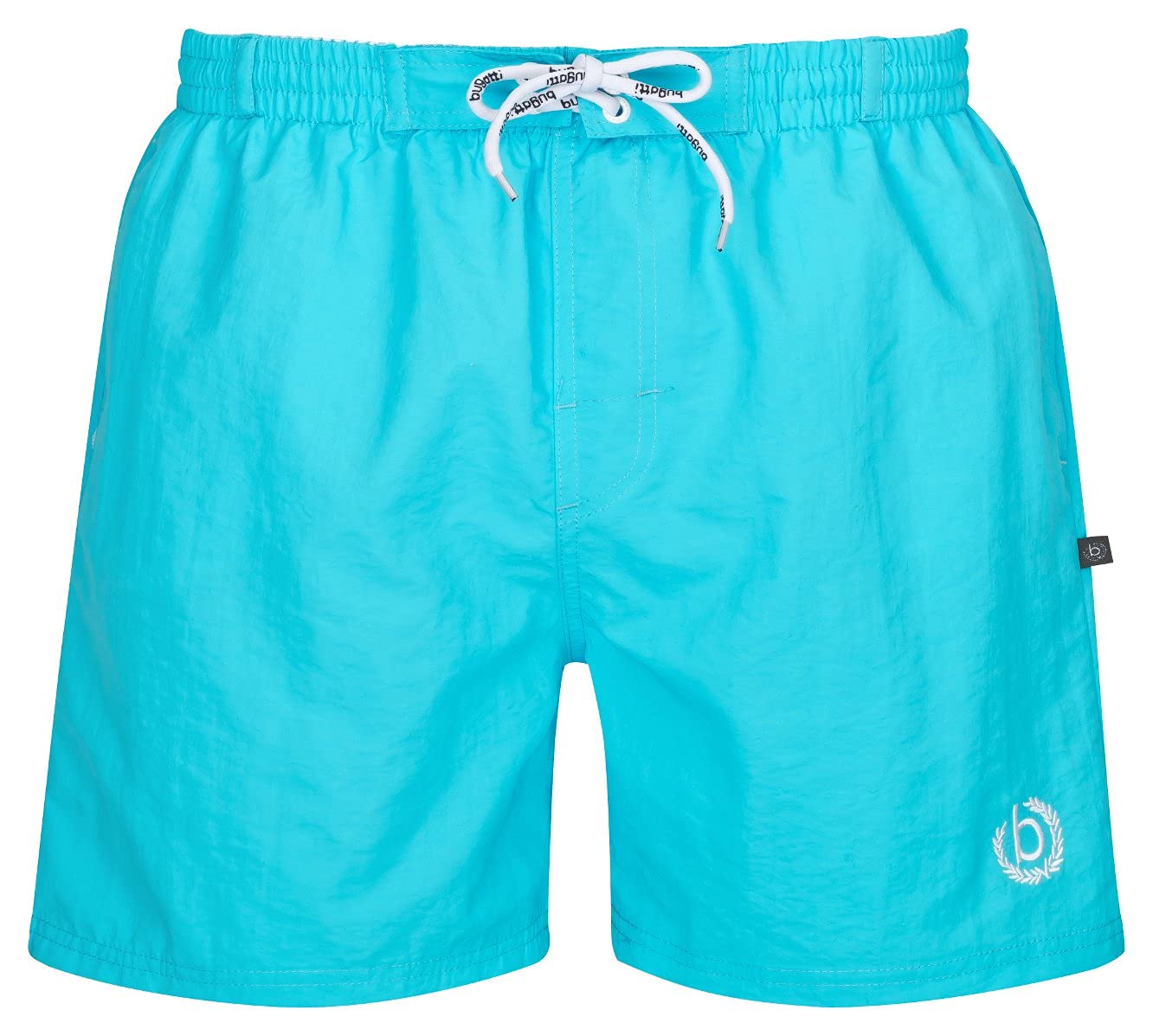 Bugatti® – Bañador moderno para hombre en verde menta, azul marino, naranja, rojo, turquesa o negro turquesa XL
