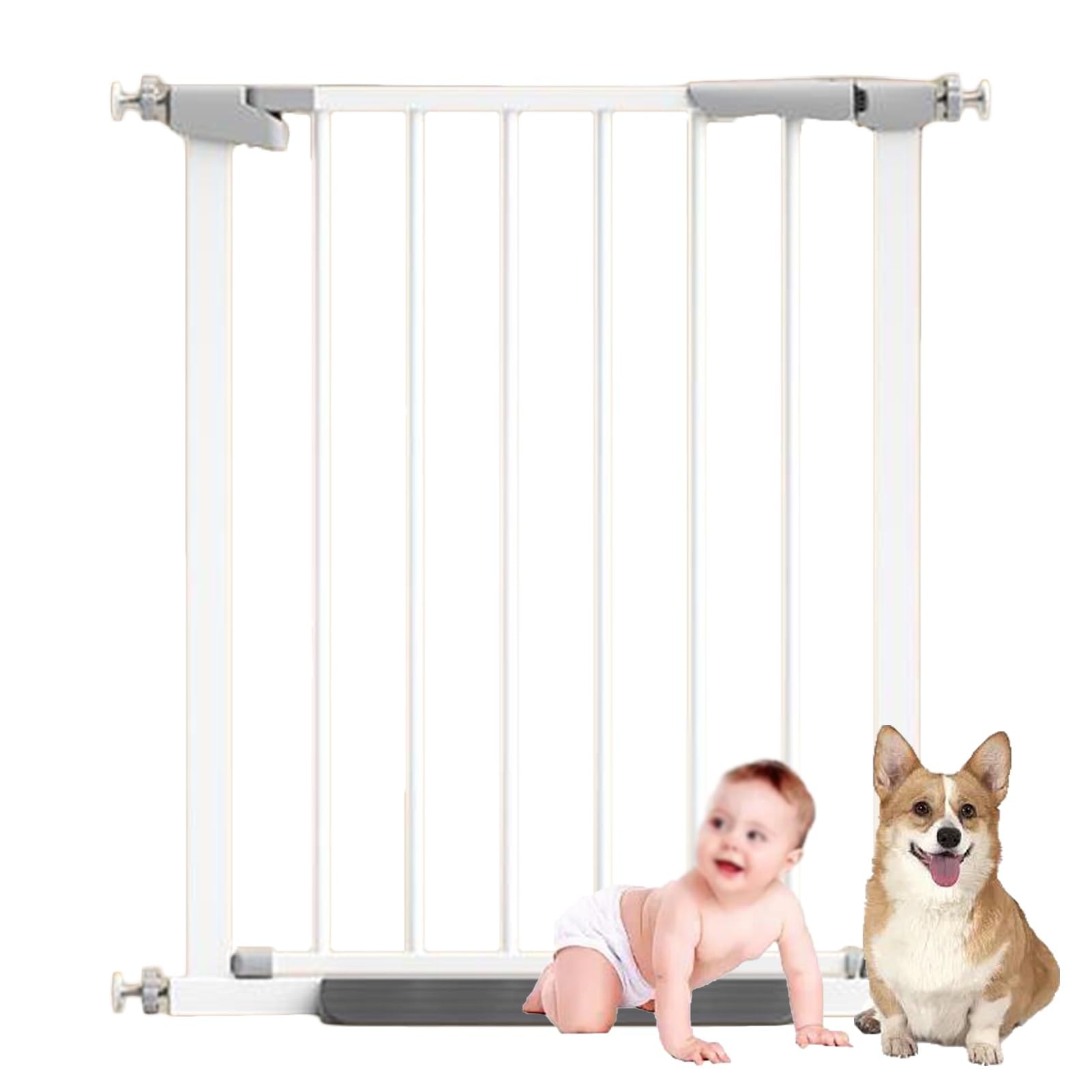 Barrière de sécurité chien et enfant réglable 71-77 cm sans vis