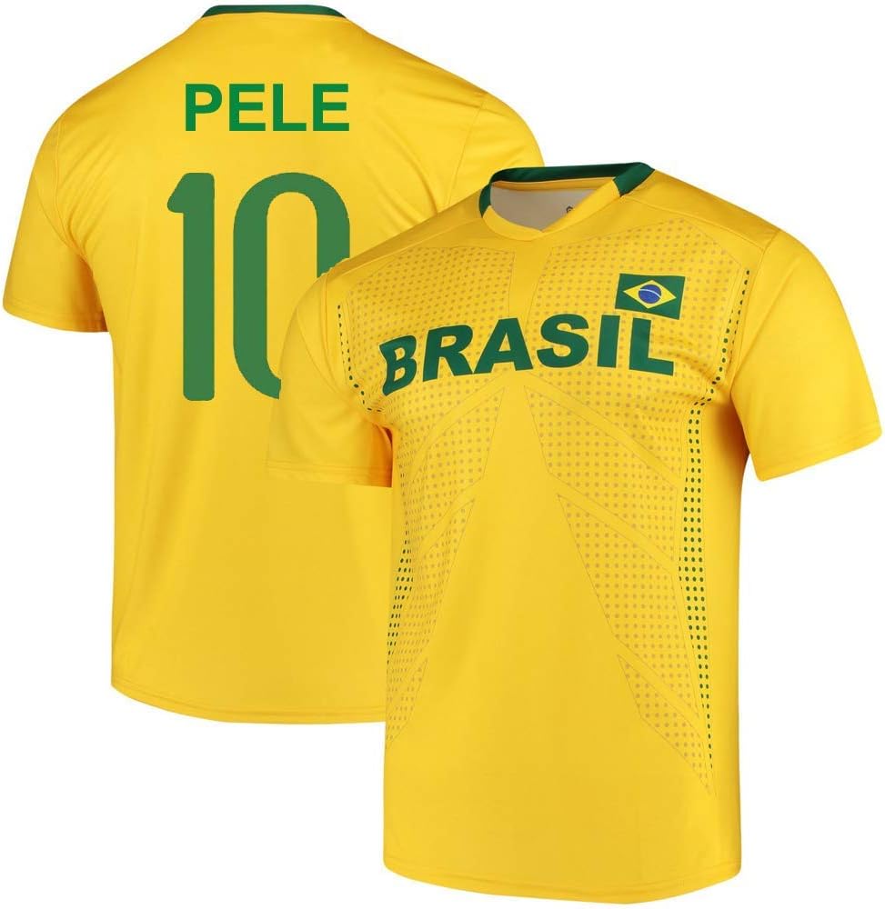 Pele Brazil National Team Replica Jersey - Adult and Youth