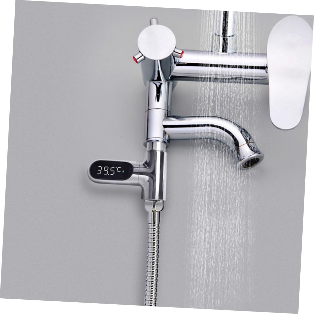 Termómetro De Ducha Para Ñiño Pantalla Led, Indicador Digital De Temperatura Del Agua, Sensor De Alta Precisión, Rango 5-85°c, Sin Pilas, Fácil Instalación Para Cuidado Infantil
