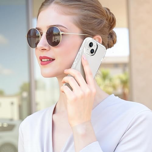 Vista 282 de TENOC Funda para teléfono compatible con iPhone 13 Pro Max, funda transparente a prueba de golpes protectora delgada para 6.7 pulgadas