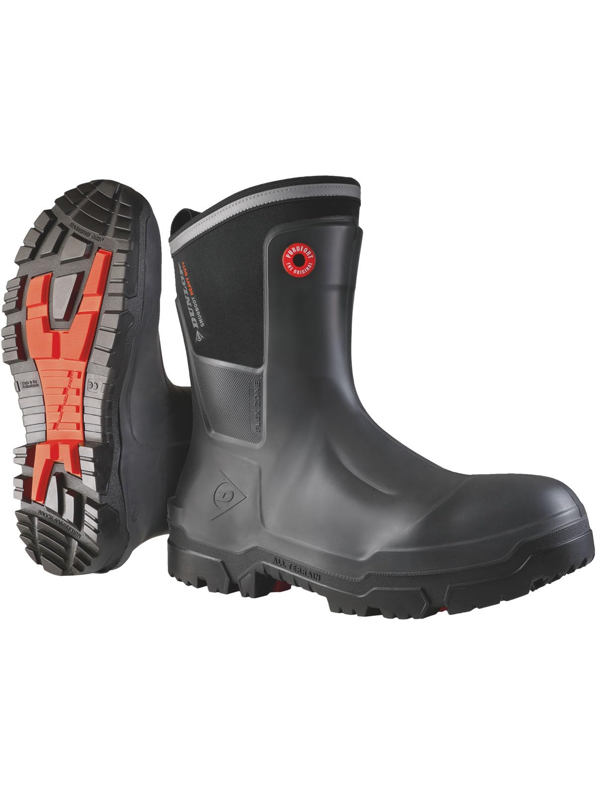 DUNLOP Snugboot Heavy Duty Calf Uomo Donna Impermeabile Leggero Durevole Grigio Punta Composita di Sicurezza