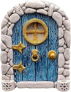 HEEPDD Garden Fairy Door Decoration, Fairy Door for Trees Miniature Fairy Garden Outdoor Decor Accessories Yard Art Sculpture Decoration (#10)