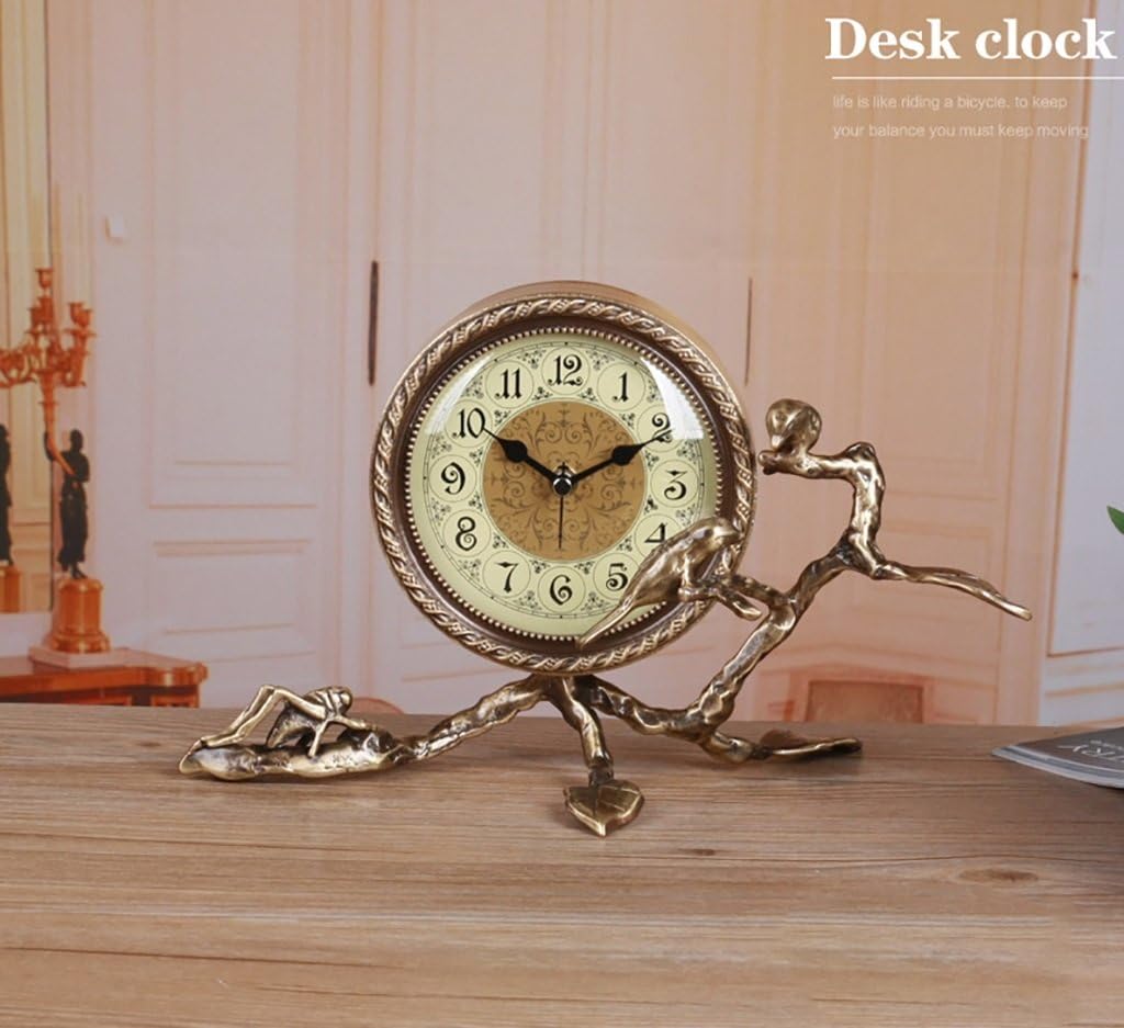 Desk Clock and Shelf Clock Mantel/Mantle Rhythm Quartz Clock Living Room Desk Shelf Clocks Decoration