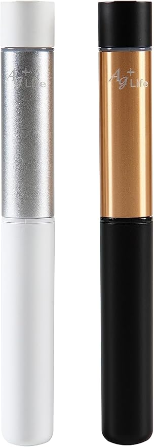 Ag+Life(エージーライフ) 除菌水生成器 2本セット スプレーボトル付き メンテフリー 銀イオン水 歯ブラシ除菌 抗菌 消臭 防臭 (アソート)