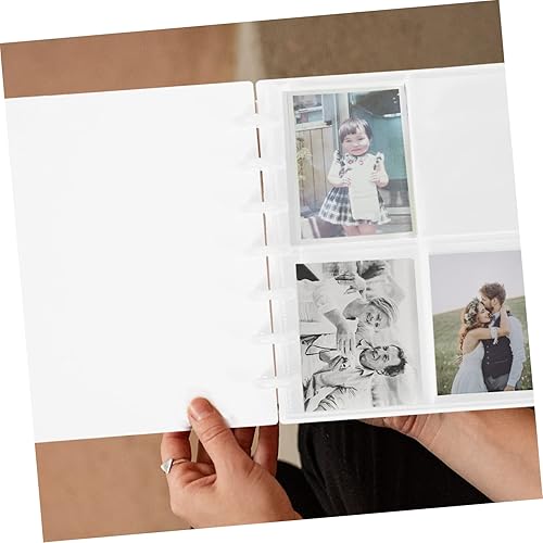 Miniatura 2 de BESPORTBLE Álbum de 3 tarjetas de fotos, mini decoración, mini marcos de fotos, página, libro de postales, álbum de bricolaje para niños, álbum de