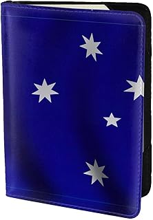 Australian Flag Printing Passport Holder For Women Men,Cowhide Passport Travel Wallet, Travel Document Cover Accessories