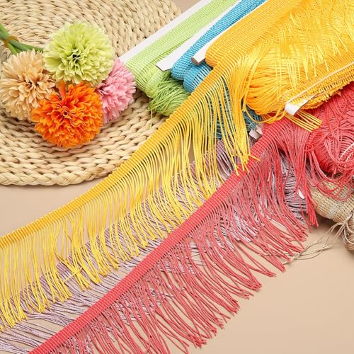 Franges beige clair 10 verges pour rideaux et deco PATIKIL - 6