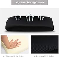 Vista 6 de BestOffice Ergonomic Office Chair Mid-Back Swivel Desk Chair Breathable Backrest & Lumbar Support Adjustable Height Sponge Seat Rolling