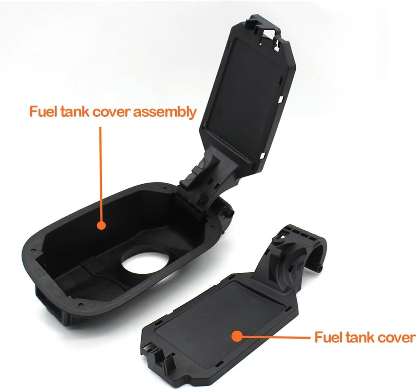 Fuel Tank Cap Exterior Car Fuel Tank Cap Cover Assembly Fit for Benz GLC Class W253 2015-2022 GLC200 GLC220 GLC260 GLC300 2536305902(Tank Cap Cover)