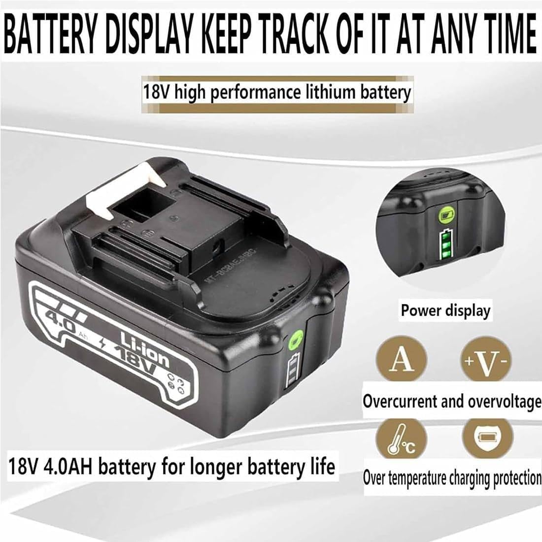 Crimpatrice idraulica elettrica con 12 matrici, pinza ricaricabile con manico dritto, display a LED, gamma di crimpatura 10-300 mm² per connessioni terminali in alluminio rame