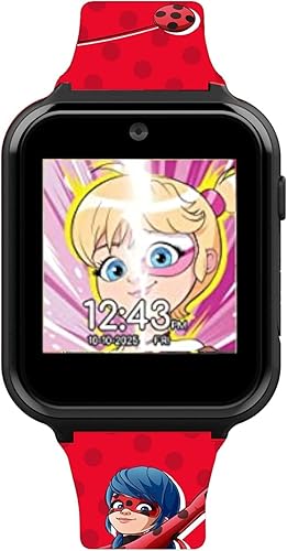 Miniatura 3 de Miraculous Kids - Reloj inteligente interactivo para niños, reloj con pantalla táctil con 10 caras intercambiables, contador de pasos, juegos,