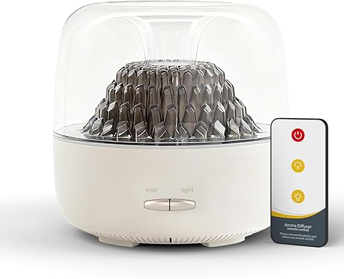 Difusor de Aceites Esenciales para el Hogar, Difusores de Aromaterapia de Tipo Volcán y Luz Ambiental, Vaporizador Ultrasónico de Niebla Fría de