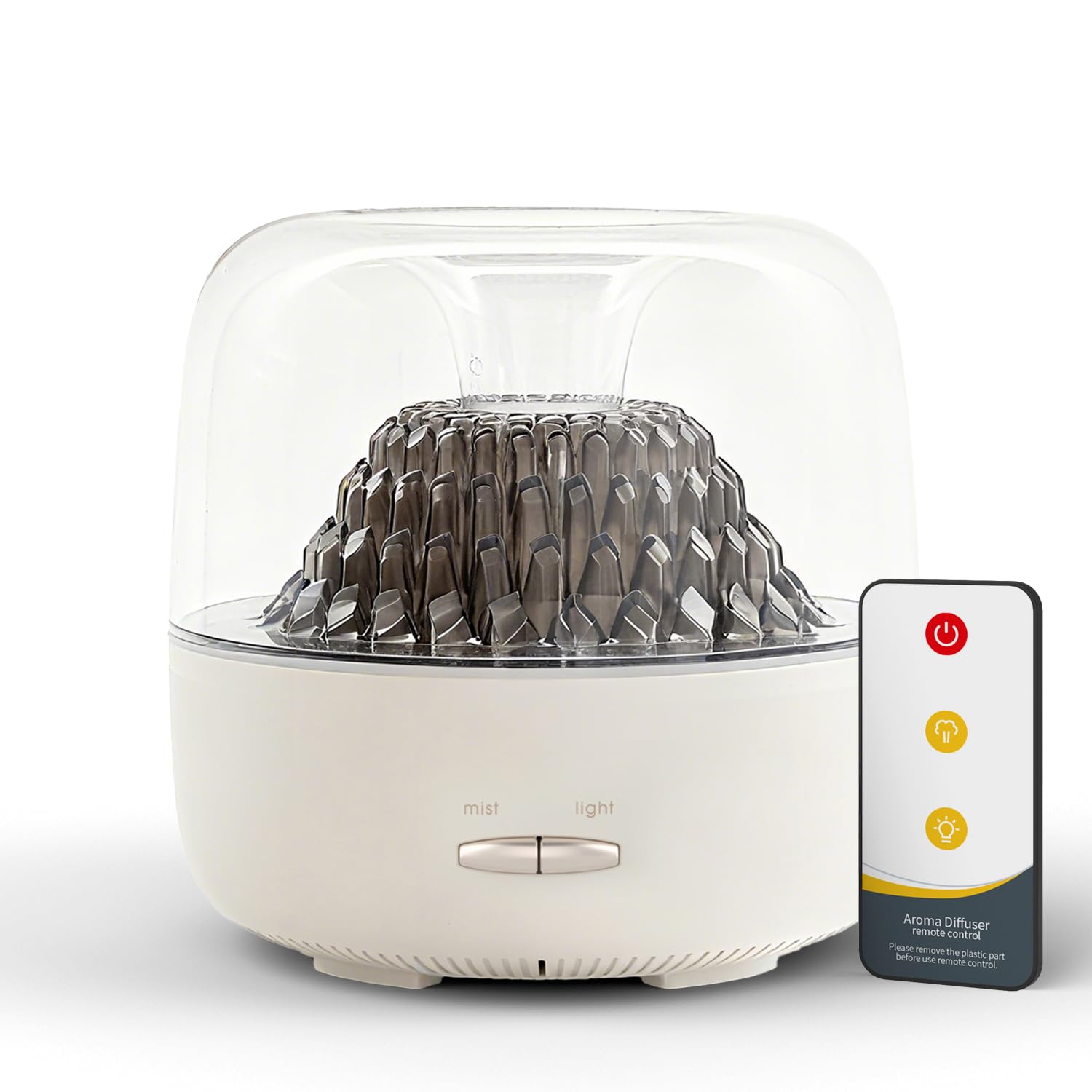 KinYiLO Essential Oil Diffuser for Home, Aromatherapy Volcano Aroma Diffusers & Ambient Light, 200ml Ultrasonic Cool Mist Spray, Air Fragrance for