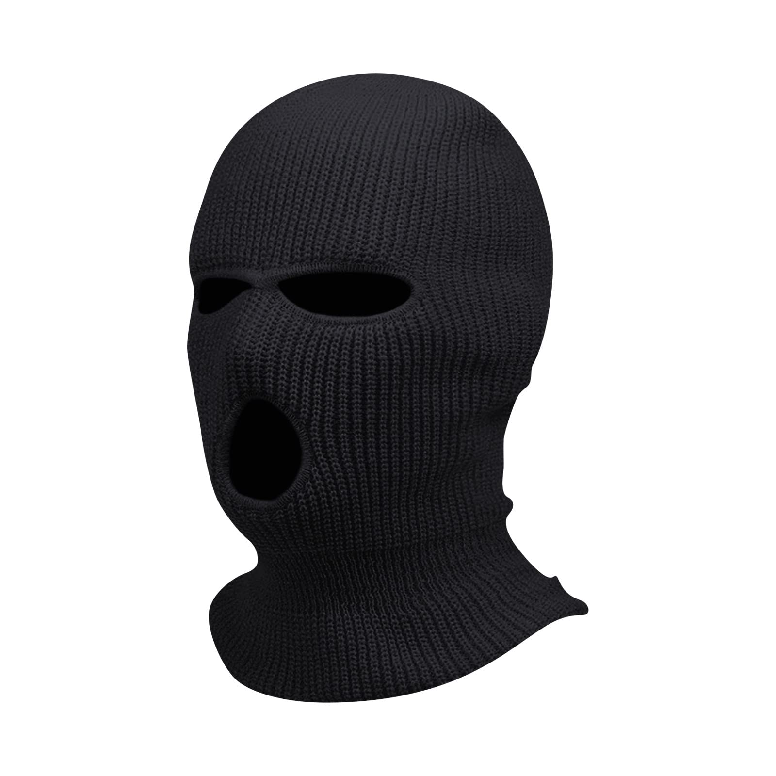 Generic3 Hole Knitted Ski Mask Full Face for Winter Balaclava Face Cover for Outdoor Sports Ski Mask for Men and Women