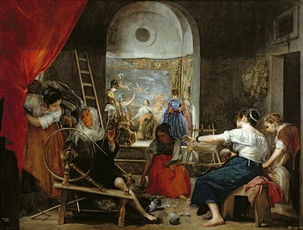 Cuadro de Las hilanderas para oficina: decora con este lienzo de Velázquez de 60x90cm 5