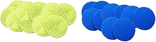YOUTH BURST Almohadillas De Fregado De Repuesto para Trapeador Rotativo Eléctrico Inalámbrico Incluyen 10 Almohadillas De Microfibra Y 10 Almohadillas De Poliestireno para Uso En Interiores 20 Piezas