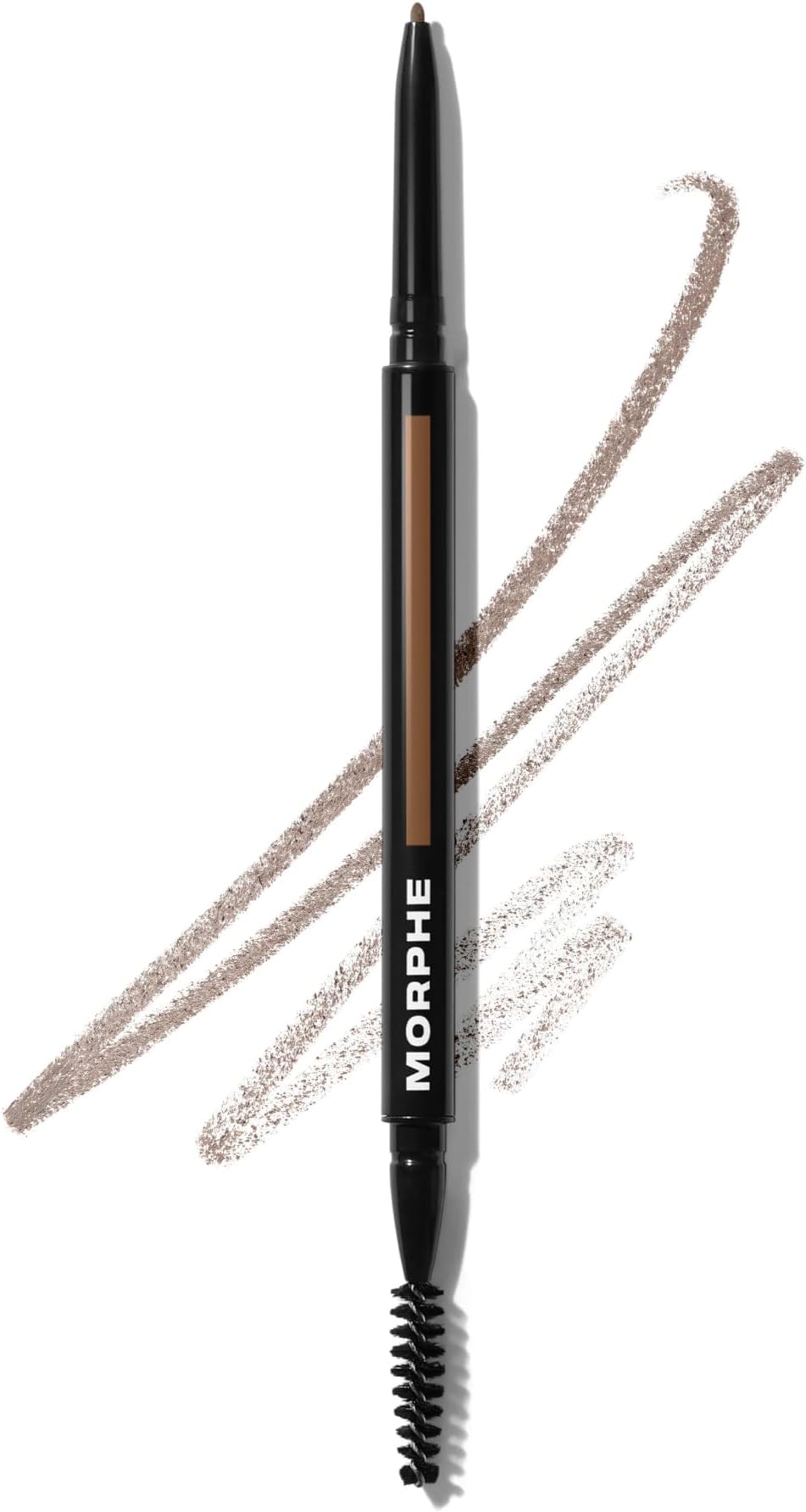 Morphe Micro Dual Eyebrow Pencil - Dual-Ended Brow Pencil Featuring a Retractable, Ultra-Precise, Pointed Tip - Richly Pigmented, Smooth-Gliding, Long-Lasting Wax Formula - Latte (0.003 oz)