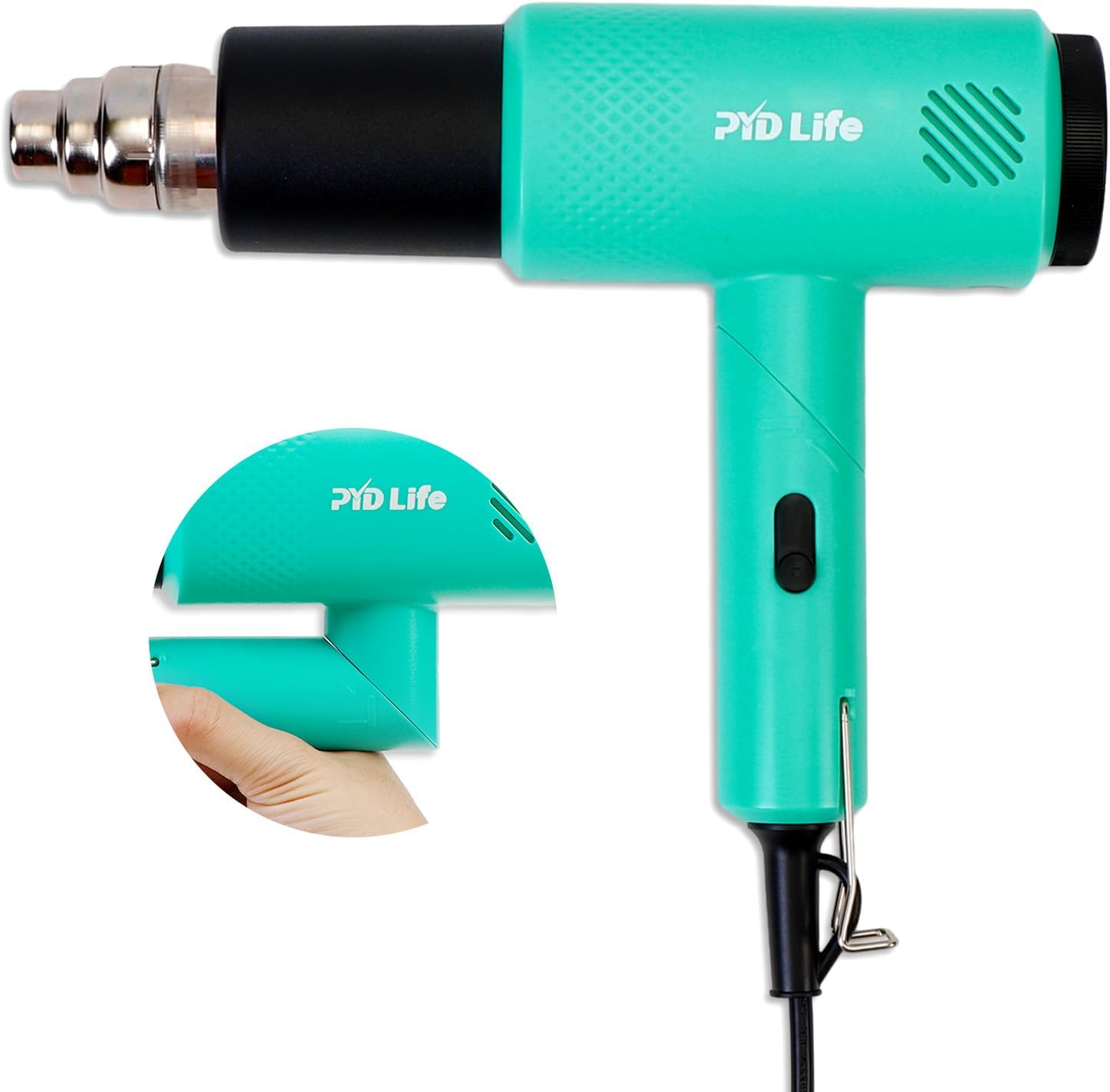 Heat Blower Gun for Sublimation Blanks Shrink Wrap Film 110V Hot Air Gun for Shrink Wrap Temperature Control with 2-Temp Settings