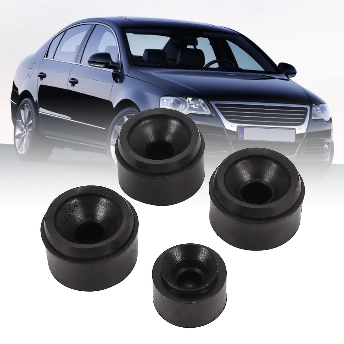 4 pezzi di passacavi in gomma per il montaggio del coperchio del motore, 07C103226B e 06J103226A, ricambio per Audi A4 2001-2012 A6 2005-2016 Q5, VW, Skoda Karoq, Seat
