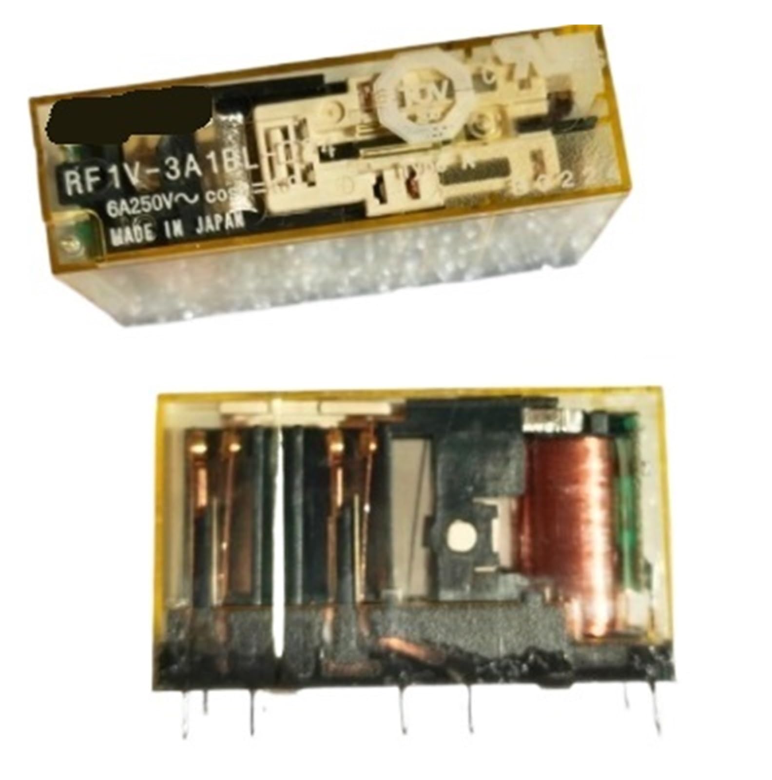 Relais RF1V-3A1BL-D24 bobine 24VDC inverseur pour automates et machines