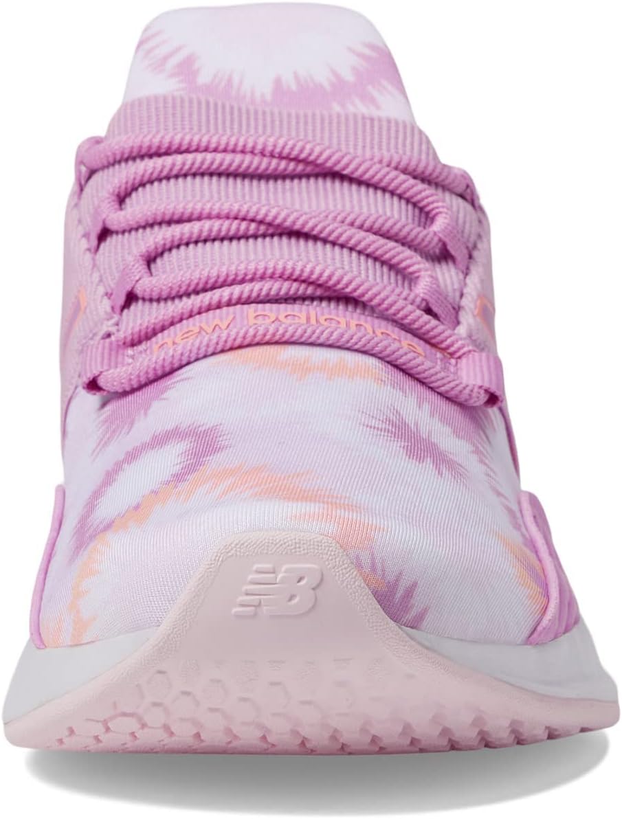 New Balance Kid's Fresh Foam Roav V1 Lace-up Running Shoe Running Shoe, Raspberry/Grapefruit, 4.5 Wide Big Kid