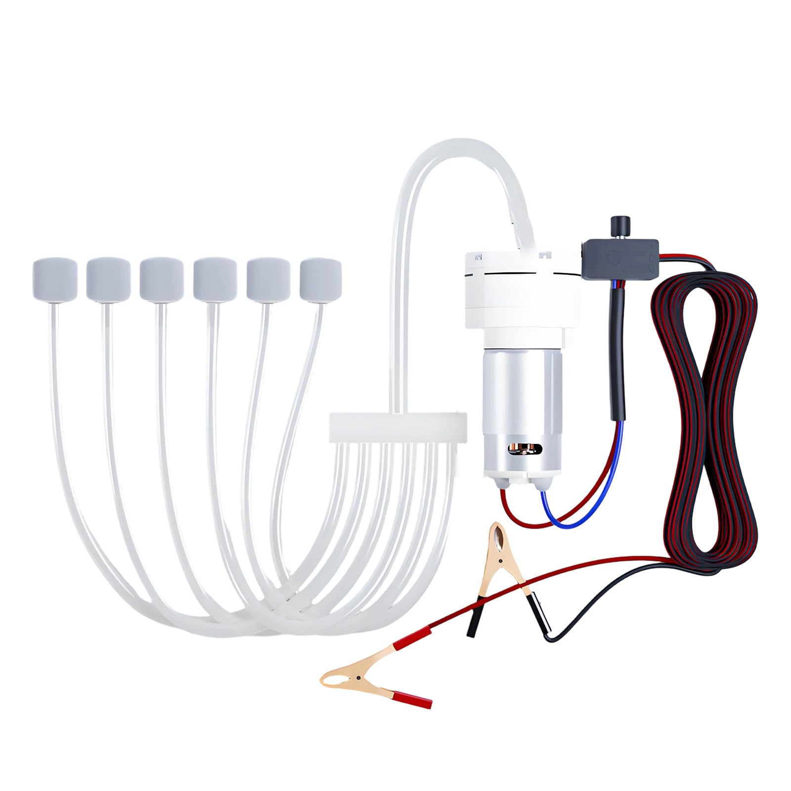 Speed Aquariums - Compresor de aire para acuarios, aireador para peceras con clip grande y operaciones silenciosas, aireador de tanques de peces