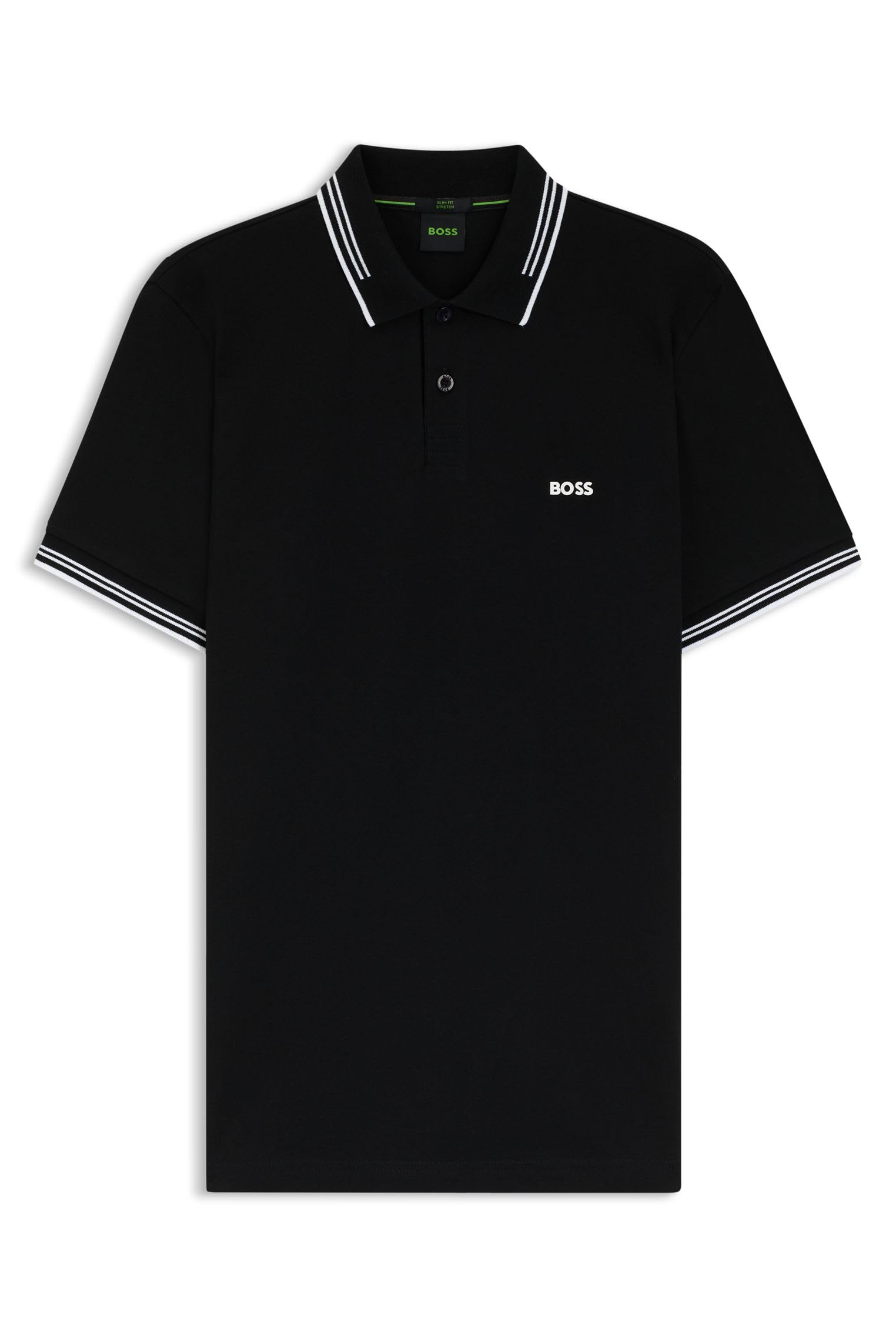 BOSS Mens Polo Shirt Polo Shirt Short Sleeve Top Black M