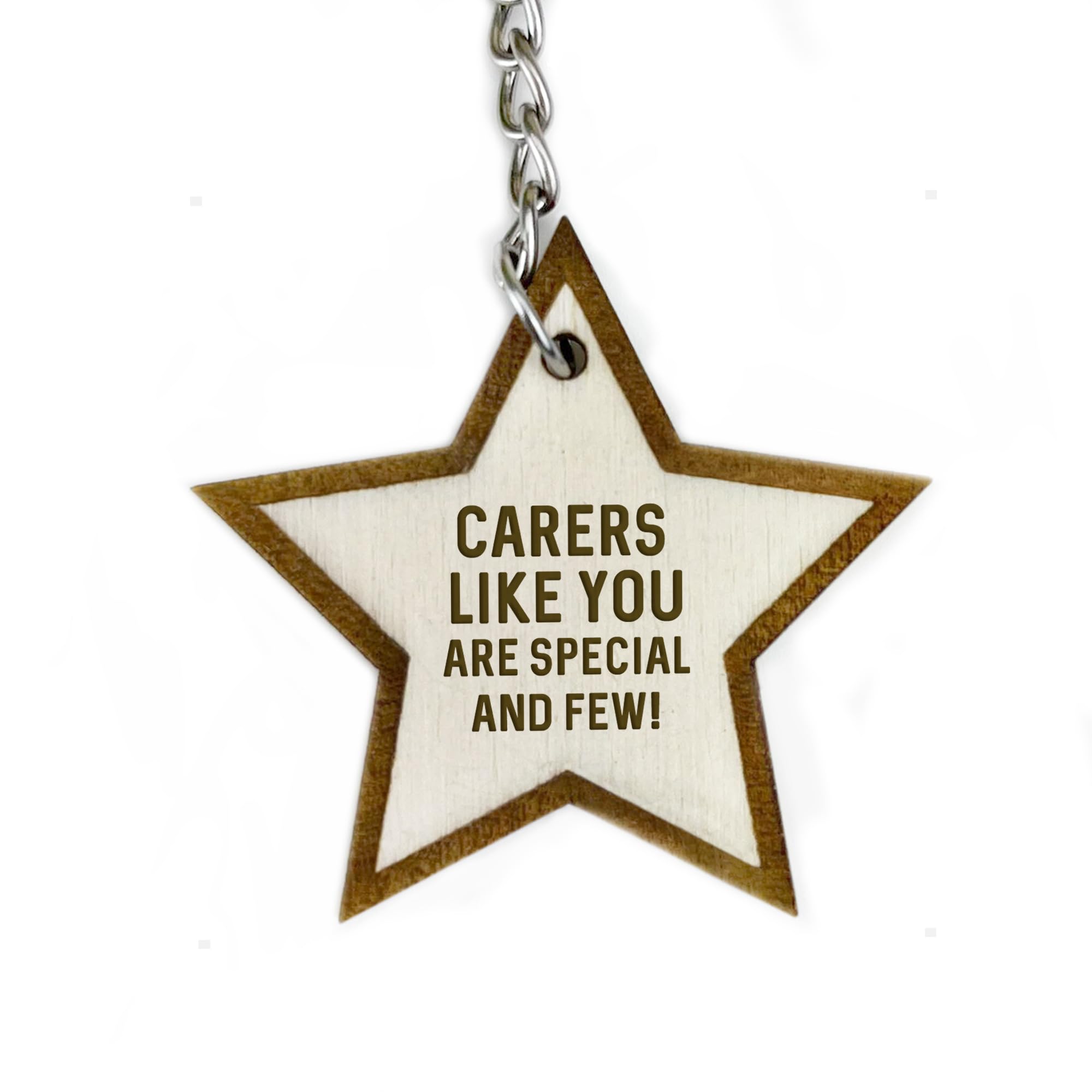 RED OCEAN Thank You Gift For Carer Wooden Keyring Gift For Nurse Gift For Him Her Thank You Gifts For Friend
