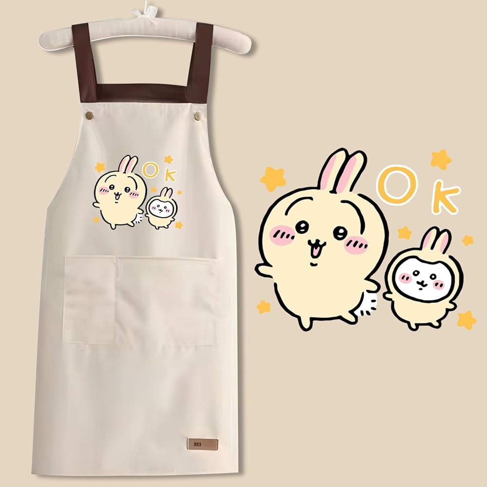 Amazon.co.jp: [TANYLQ] ちいかわ 防水エプロン うさぎ ハチワレ