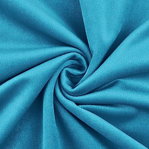 Image of Velvet Teal 20x20 Pillow Covers, Set of 5 Decorative Ruffle Cushoin Pillow Covers for Sofa Couch