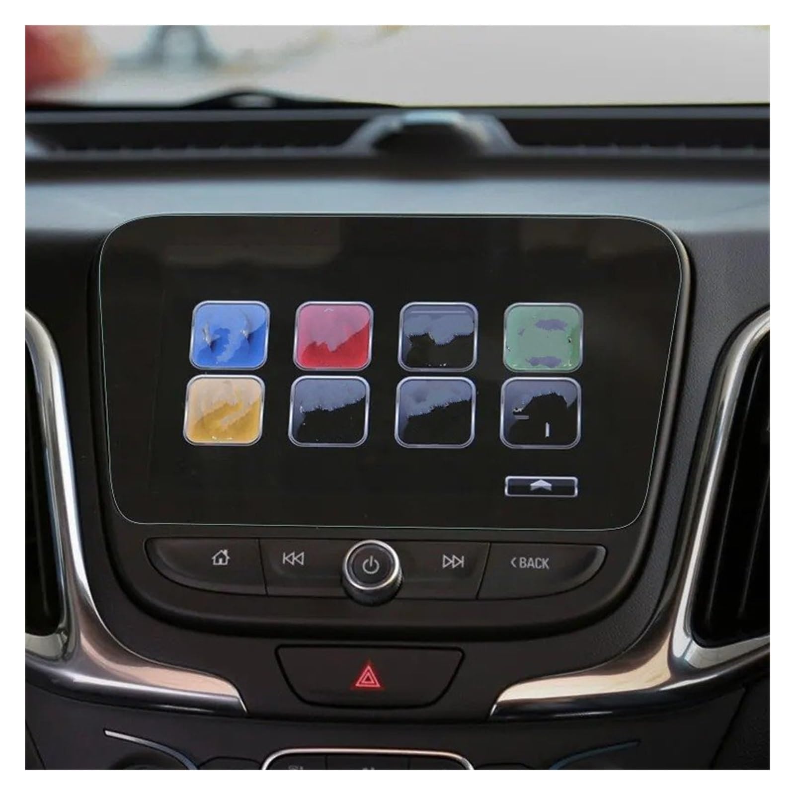Vetro temperato protettivo Pellicola Vetro Temperato Per Chevrolet Per Equinox Per Chevy Per Malibu Volt 2016 2017 2018 2019 Cover Touchscreen 8 Pollici Accessori Navigation Pellicola Protettiva