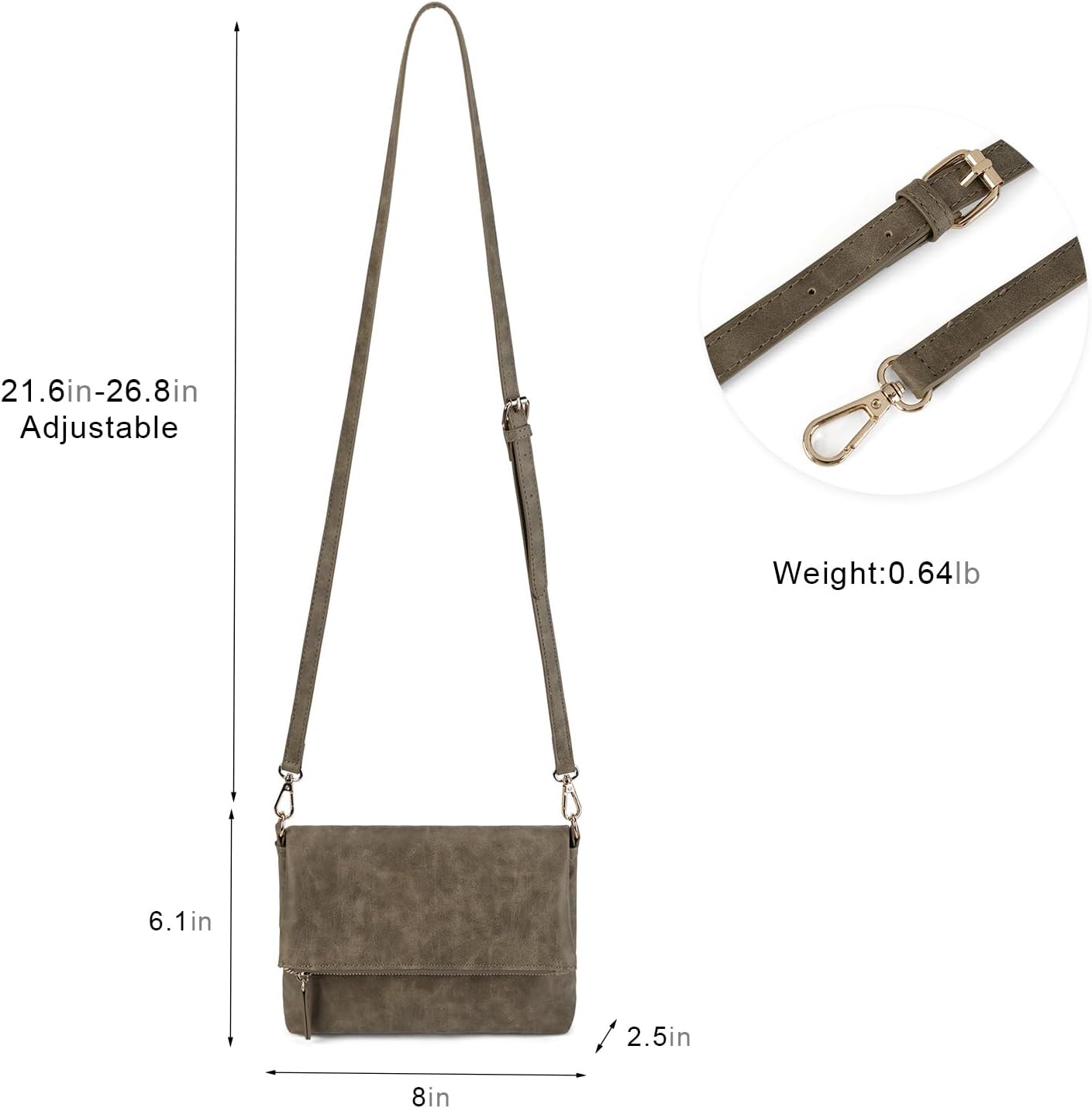 Gladdon Crossbody bags for Women Crossbody Purse Shoulder Bag - Image 3