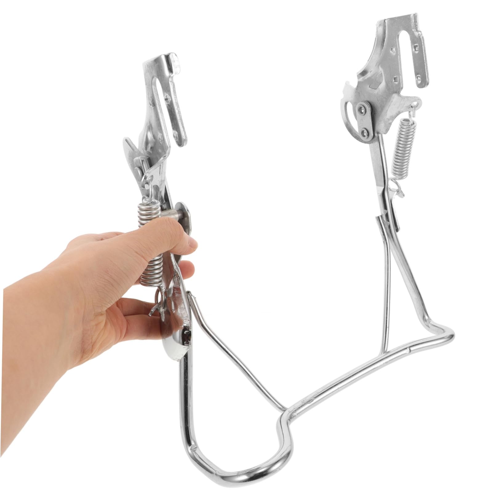 Kisangel Béquille Double de Électrique Support Stable Acier Réglable Pièce de Scooter Électrique Accessoire pour Vélos Stationnement Sécurisé Remplacement de Béquille