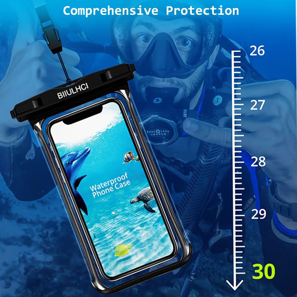 Custodia cover subacquea impermeabile universale ermetica smartphone cellulare trasparente - Pianeta Lowcost