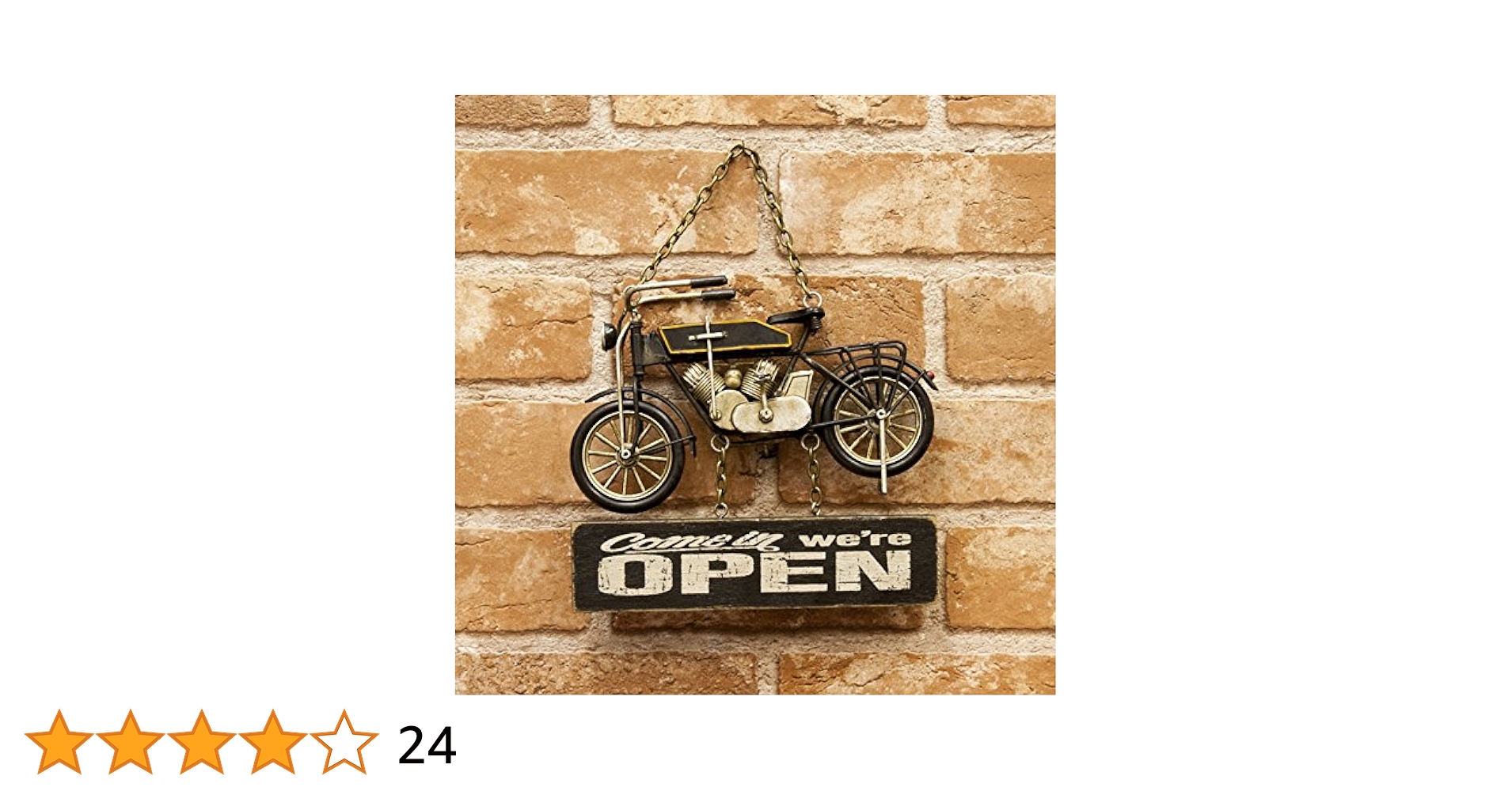 Amazon.co.jp: バイク ヴィンテージ プラッケ OPEN & CLOSED