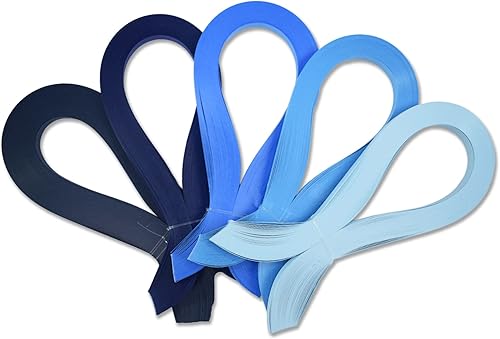 Miniatura 7 de CrafTreat Tiras de papel para trabajos de manualidades, 500 tiras de 0.118 in y 11.8 in de longitud, para decorar tarjetas, bolsas de regalo, marcos