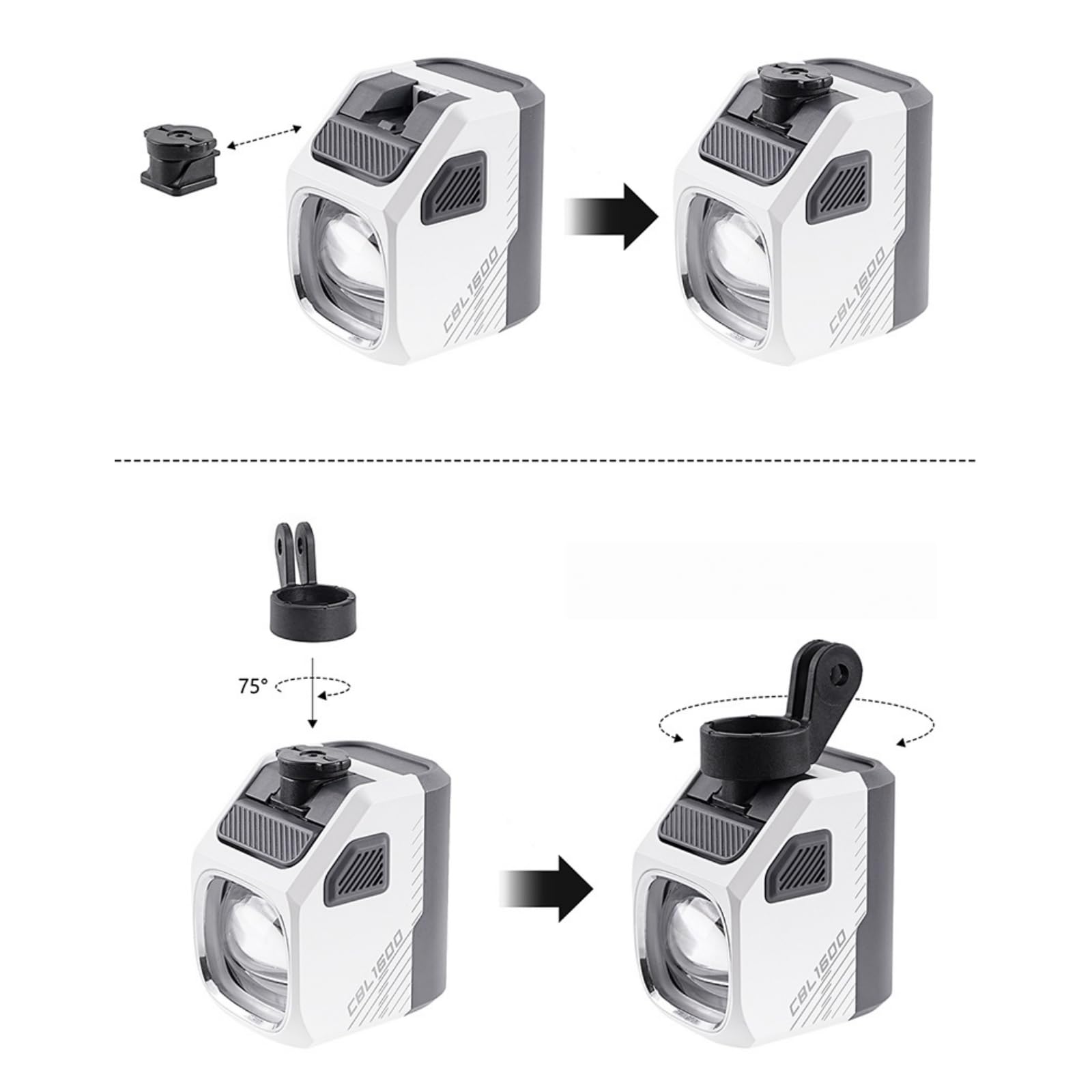 Amazon.com : SUKOUSRAM Quick Release Bike Light Mount for Magic