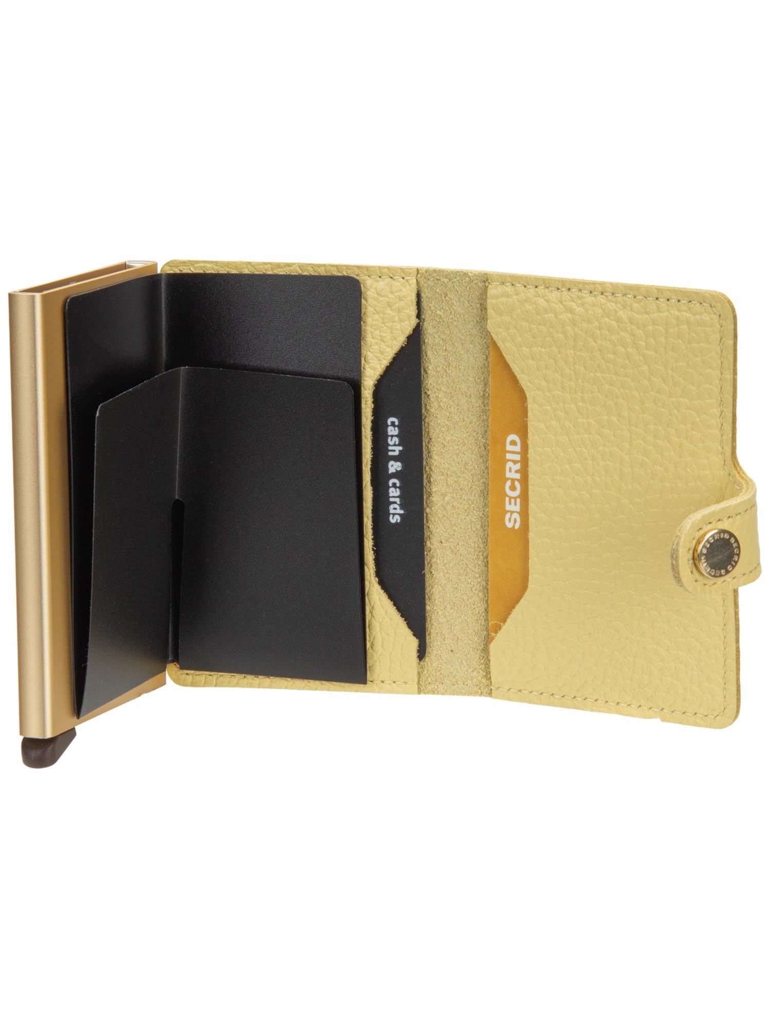 Secrid Portefeuille Mini portefeuille Pebble 10 cm - Jaune beurre