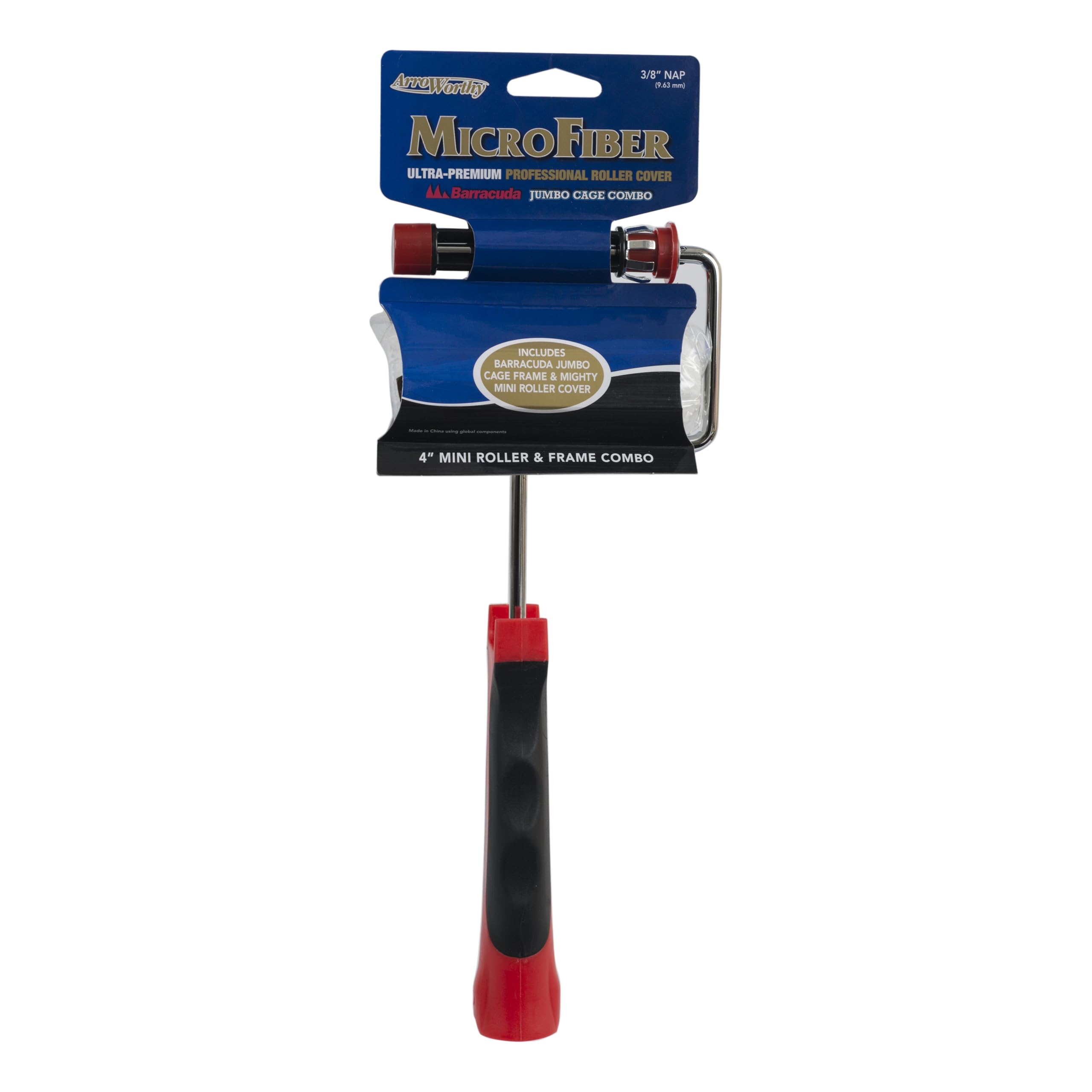 Arroworthy Ensemble housse de rouleau en microfibre et cadre, 10,2 x 27,9 cm, sieste de 0,9 cm