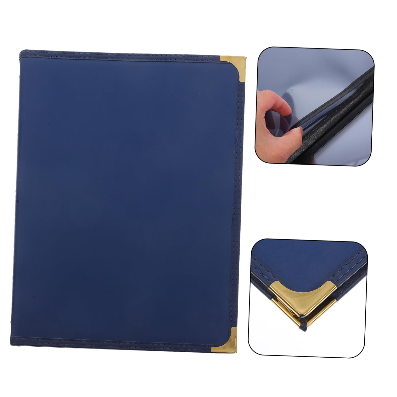 Ciieeo 2piezas Menú Protector De Menú Para Restaurante y Cafetería Fundas De Piel Sintética Transparente Portamenús Para Páginas Archivos Para De Bar y De Comida