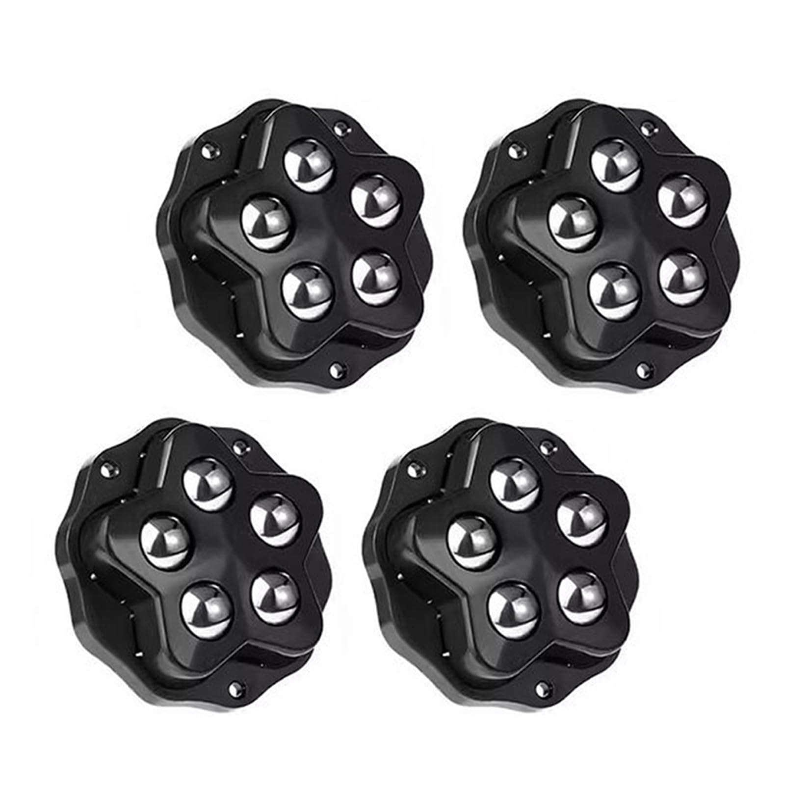 4Pcs Appliance Rollers Adhesive Casters Wheel Sticky Swivels Pulley Universals Wheel Small Appliance Slider No Drill Universals Rollers
