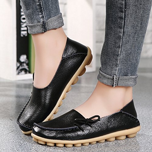 Image of VenusCelia Women's Breathable Comfort Walking Office Flat Loafer