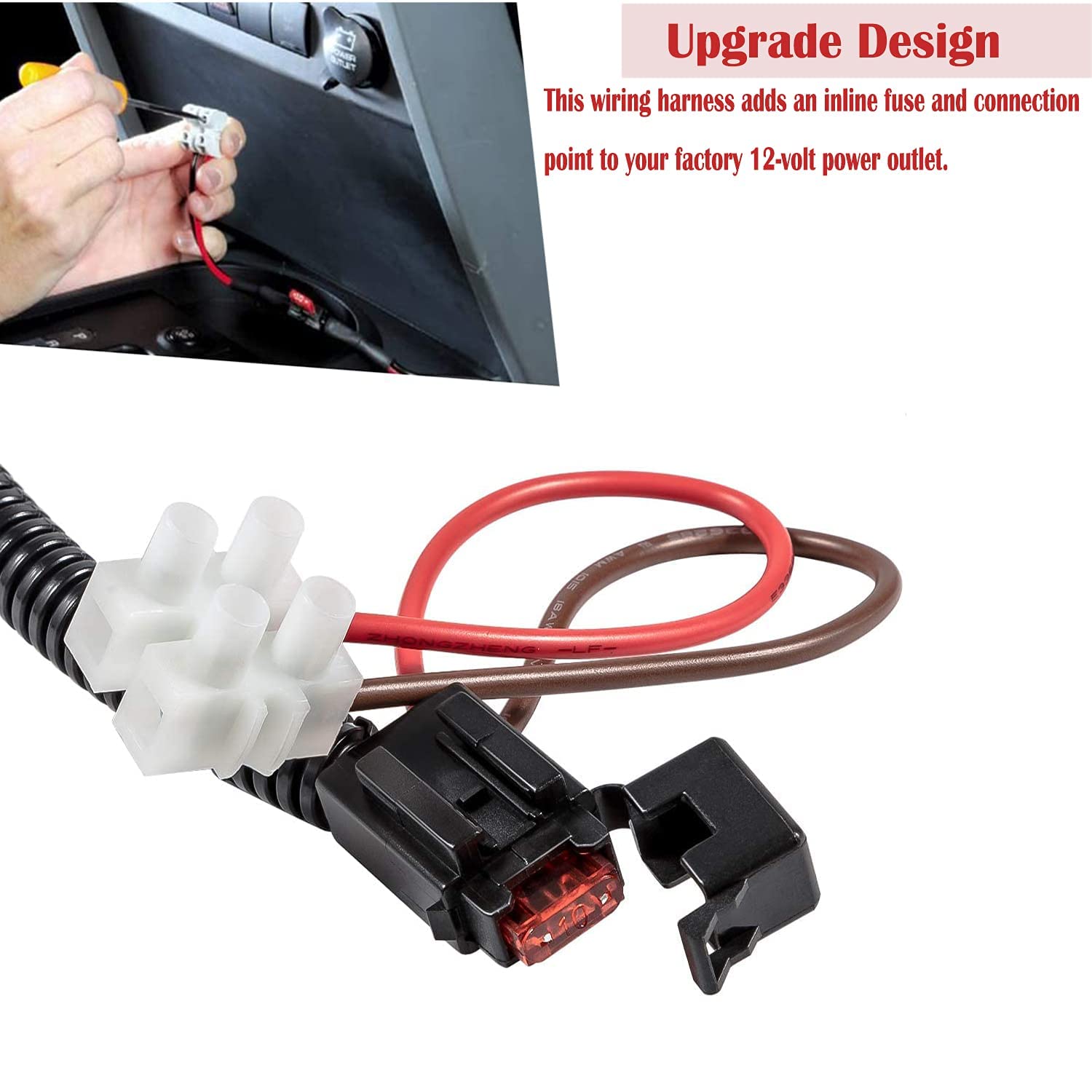 12 V Netzteil für 2018 2019 2020 2021 2022 Jeep Wrangler JL JKU TJ Infinite Gladiator JT & für Jeep Wrangler JK JKU TJ Unlimited